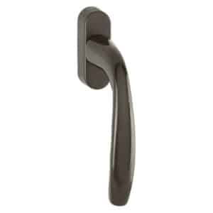 HOPPE New York Fenstergriff 0810/U76-F8707 Aluminium dunkelbraun seidenglänzend beschichtet-35 mm schmale Rosette