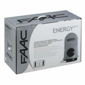 FAAC ENERGY KIT für zweiflügelige Drehtore 24 V Komplettset für den privaten Bereich