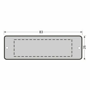 RENZ ALU Namensschildplatte 97-9-00211 aus Aluminium