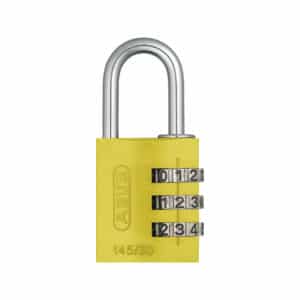 ABUS Aluminium Zahlenschloss 145/30 in gelb in 9 Farben zur Wahl