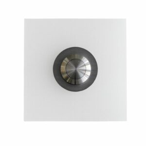 KNOBLOCH Klingelelement Stoke Poly - mit Plexiglas-Blende SNOW Edelstahlgrundplatte