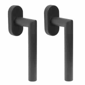 FELGNER 2er Set Fenstergriff Messina in schwarz matt aus hochwertigem Aluminium