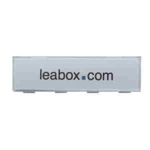 leabox Namensschildabdeckung 60x15 mit Einlage