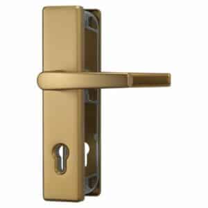 ABUS Schutzbeschlag HLN 414-Klinke-Klinke-F4 Aluminium Bronze für Hauseingangstüren