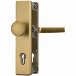 ABUS Schutzbeschlag HLN 414-Klinke-Knauf-F4 Aluminium Bronze für Hauseingangstüren