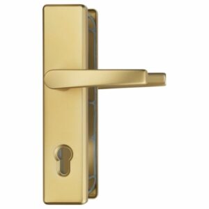 ABUS Schutzbeschlag HLN 414-Klinke-Klinke-F3 Aluminium Gold für Hauseingangstüren