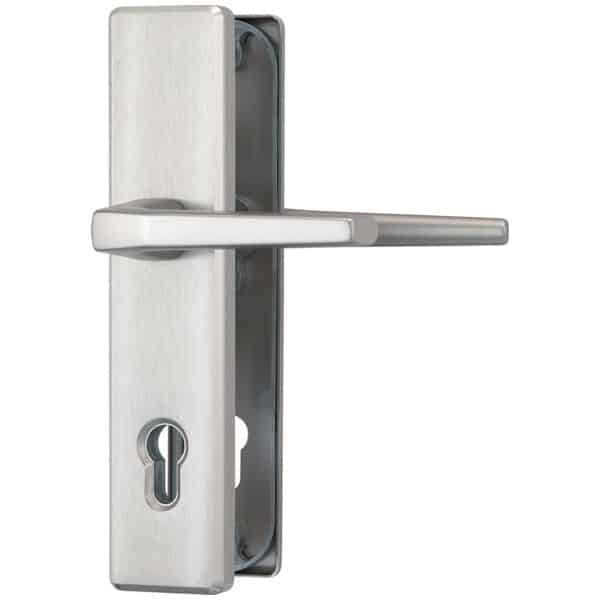 ABUS Schutzbeschlag KLN 314-Klinke-Klinke-F9 Aluminium Stahl für Hauseingangstüren