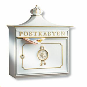 Burg Wächter Briefkasten Bordeaux-grün in Alu-Guss