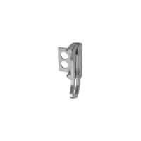 ABUS Sperrbügel-Set für den Panzerriegel PR2700-Edelstahl-Look / Niro-Design in weiß