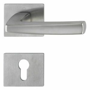 HOPPE Acapulco Rosetten-Garnitur M1558/847 + E847S-SK-Profilzylinder-Innentür für Innentüren