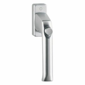 HOPPE London Fenstergriff 013SV/U34 -F1 Aluminium Natur-35 mm mit Druckknopf