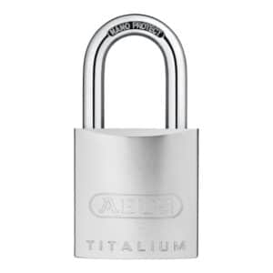 ABUS Hangschloss 86TI/45 mit EVVA Akura 44 Halbzylinder mit Sicherungskarte