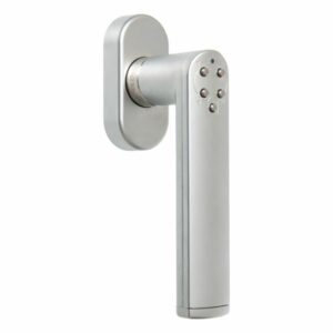 ASSA ABLOY Code Handle Window 492-WO-Chrom matt digitaler Fenstergriff mit PIN-Code Tastatur