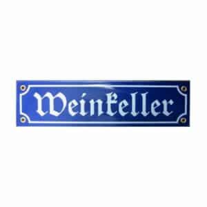 Münder-Email Schild - Weinkeller 30 x 8 cm