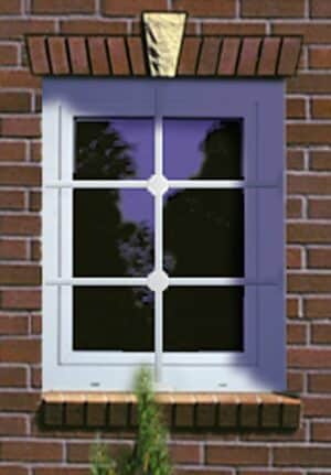 Burg Wächter Sicherheitsgitter WinProtec XL in einem ansprechendem Sprossenfenster-Look