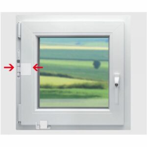 DENI Fenstersicherung Softline 2.0 weiß für einflügelige Fenster einwärts oder auswärts öffnend