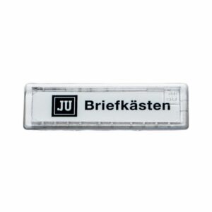 JU Namensschild 67 x 22 mm 21-255 aus Plexiglas