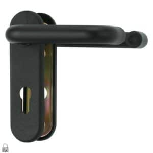 ABUS Feuerschutz-Garnitur KFG - mit runder Schildform-Klinke-Klinke für Hauseingangstüren