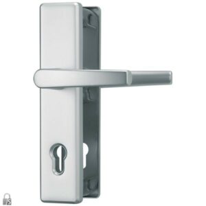 ABUS Schutzbeschlag HLS 214-Klinke-Knauf-F3 Aluminium Gold für Hauseingangstüren