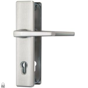 ABUS Schutzbeschlag HLS 214-Klinke-Knauf-F9 Aluminium Stahl für Hauseingangstüren
