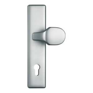 ABUS Schutzbeschlag HLT612-Klinke-Knauf-F1 Aluminium Natur für Hauseingangstüren