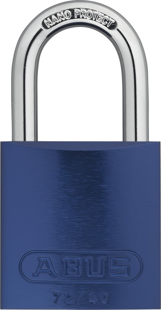 ABUS Vorhangschloss Color 72/40  HB40 verschiedenschließend blau 7 Farben zur Wahl