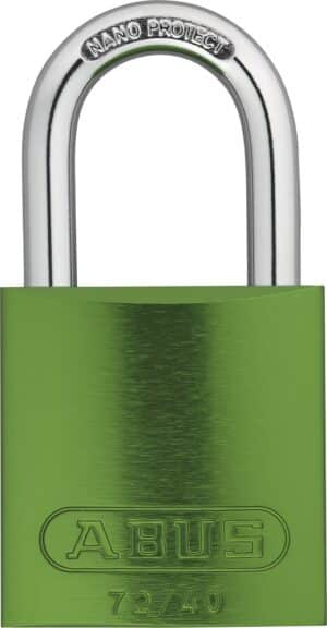 ABUS Vorhangschloss Color 72/40  HB40 verschiedenschließend grün 7 Farben zur Wahl