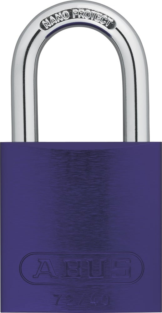 ABUS Vorhangschloss Color 72/40  verschiedenschließend lila 7 Farben zur Wahl