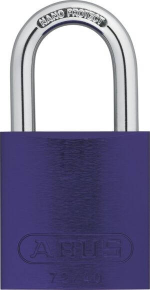ABUS Vorhangschloss Color 72/40  gleichschließend lila 7 Farben zur Wahl