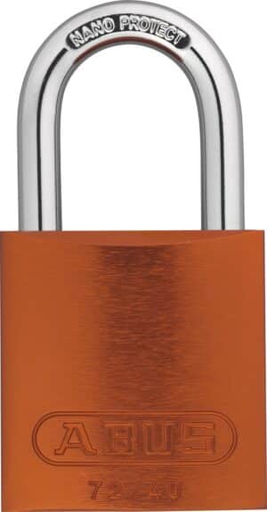 ABUS Vorhangschloss Color 72/40  gleichschließend orange 7 Farben zur Wahl