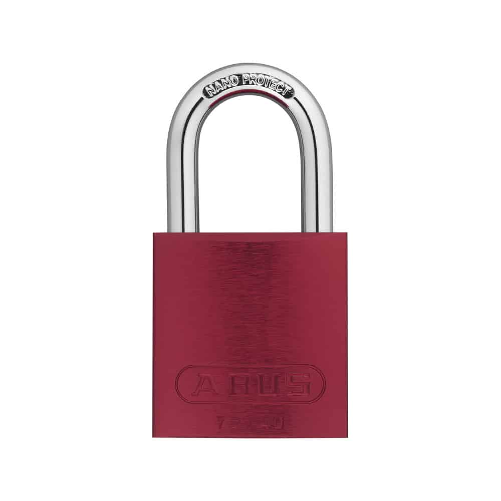 ABUS Vorhangschloss Color 72/40  gleichschließend rot 7 Farben zur Wahl