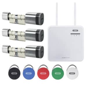 ABUS wAppLoxx WLX-Pro Starterkit AP Plus Schwarz mit MIFARE Desfire EV1