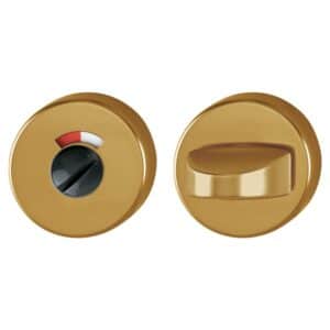 HOPPE WC-Rosette 42KVS mit Frei / Besetzt-Anzeige - F4 Aluminium Bronze für WC und Bad-Türen