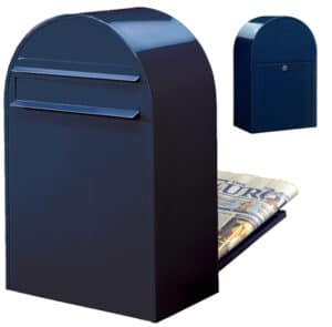 BOBI Briefkasten Classic B-Schwarzblau (RAL 5004)-Stahl in verschiedenen RAL-Farben und Edelstahl
