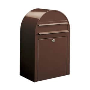 BOBI Briefkasten Classic - Schokoladenbraun (RAL 8017) in Edelstahl oder verschiedenen RAL-Farben