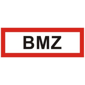 Kruse FW-Hinweisschild "BMZ" Folienaufkleber