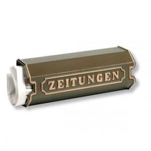 Burg Wächter Zeitungsbox 1890-grün in Alu-Guss