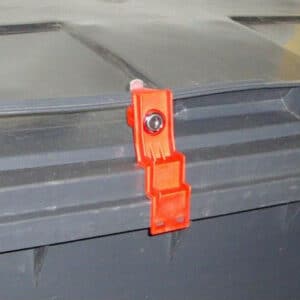 CTS Müllcontainerschloss für Rheinwerk Flachdeckel ohne Bohren - ohne Schrauben