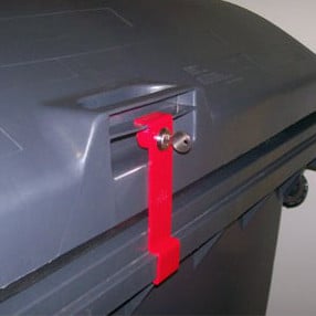 CTS Müllcontainerschloss für Weber Deckel im Deckel ohne Bohren - ohne Schrauben