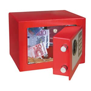 Rottner Elektronik-Möbeltresor Dagobert-rot mit PIN-Code Tastatur