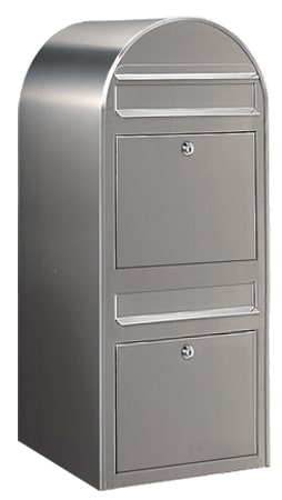 BOBI Briefkasten Duo-Edelstahl-Edelstahl in verschiedenen RAL-Farben und Edelstahl
