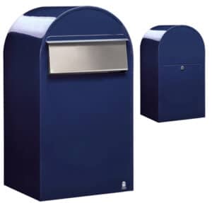 BOBI Briefkasten Grande B-Saphirblau (RAL 5003)-Stahl in verschiedenen RAL-Farben und Edelstahl