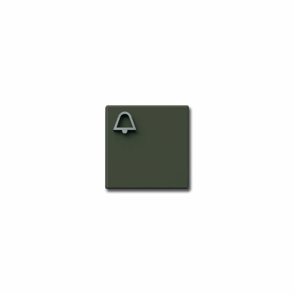 SSS Siedle Klingeltaste mit Glockensymbol-graphitbraun-metallic in verschiedenen Farben