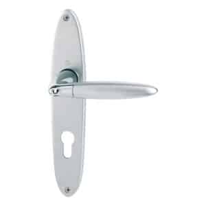 HOPPE Athinai Langschild-Garnitur M156/343-Profilzylinder-38 - 41 mm-Innentür mit Resista