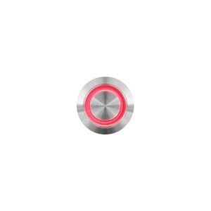 KNOBLOCH Klingeltaster-rot aus Edelstahl mit LED