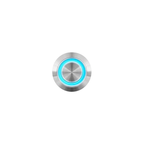 KNOBLOCH Klingeltaster-blau aus Edelstahl mit LED