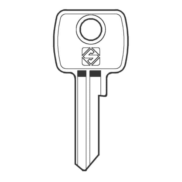 Euro-Locks Ersatzschlüssel 92000 - 92400 mit Silca Rohling