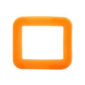 Reiher Schlüsselkennring eckig-orange offen