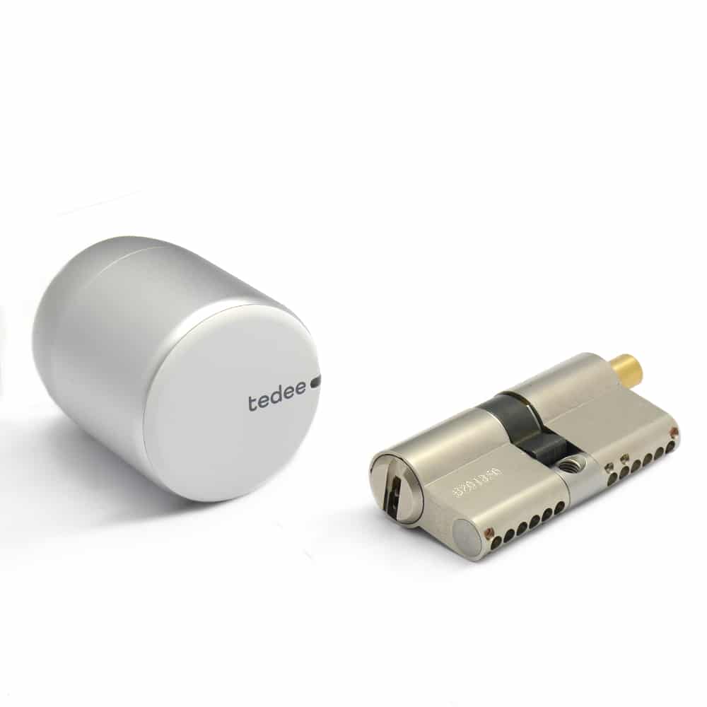 tedee-Schloss + ABUS Bravus.2500 MX Magnet Zylinder 50/55K Steuerung via Bluetooth | iPhone & Android | Smart Home
