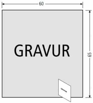 RENZ Beschriftungseinlage für Infomodul 90-3-00003 mit Gravur